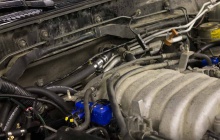 Установка ГБО на Lexus LX470, подкапотное пространство